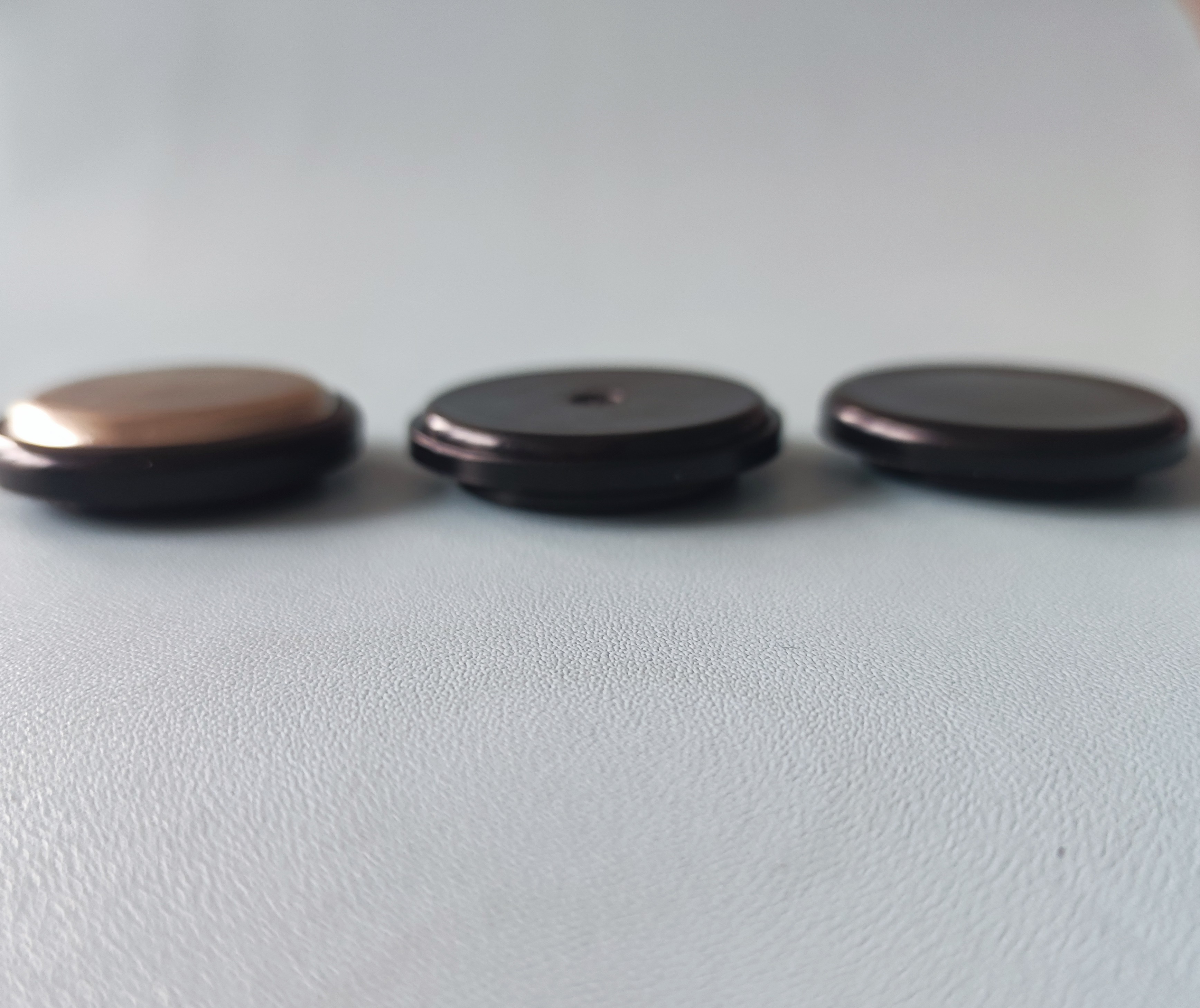 Black Plastic Furniture Caster Cups Easy Gliding Customized For Sofas Chairs
