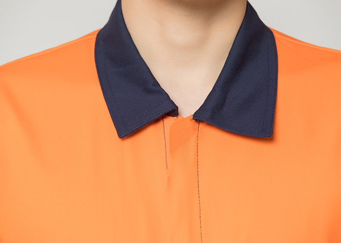 Double Stitching Safety Work Clothes High Visable Orange Jacket Bib Pants Suit