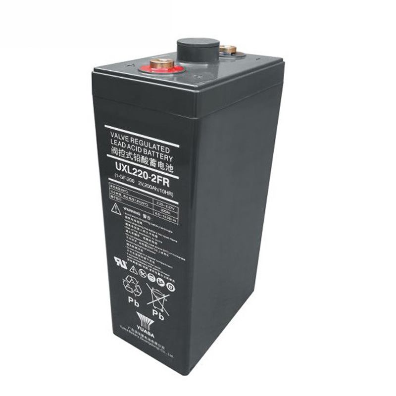 YUASA UXL220-2FR 2V 200Ah Square Battery for Solar System Electric Power Maintenance Free