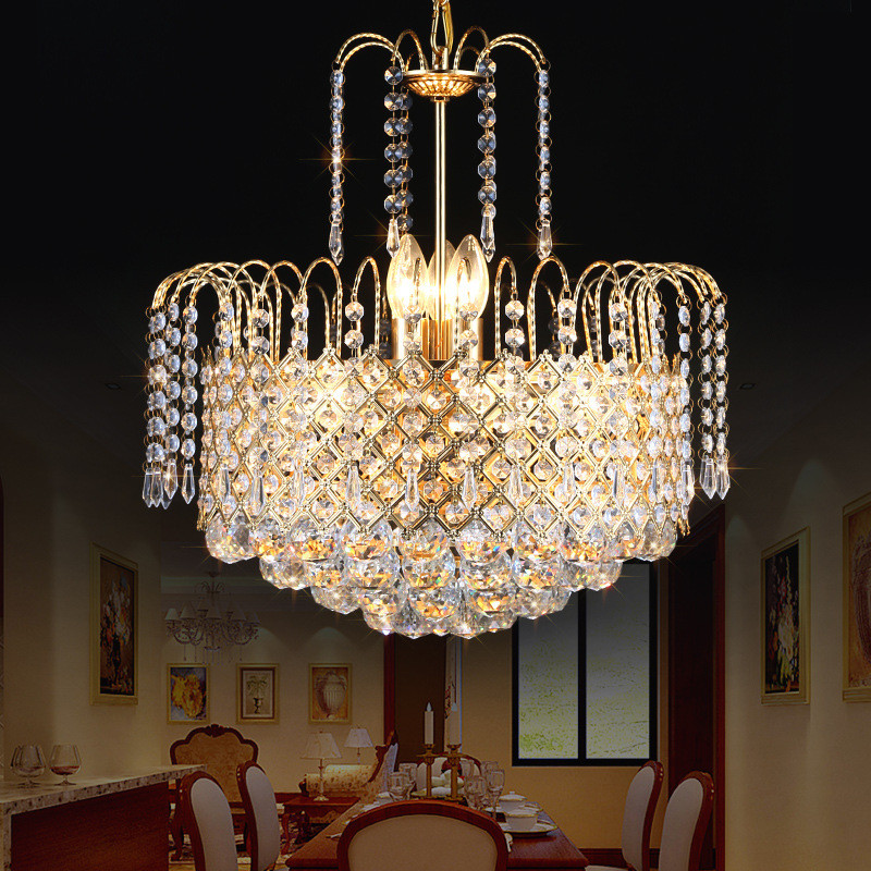 JYLGHTING High Quality Contemporary Luxury Gold Crystal Chandelier Customized Wedding LED Pendant Lights For Bedroom Modern Crystal Pendant Light
