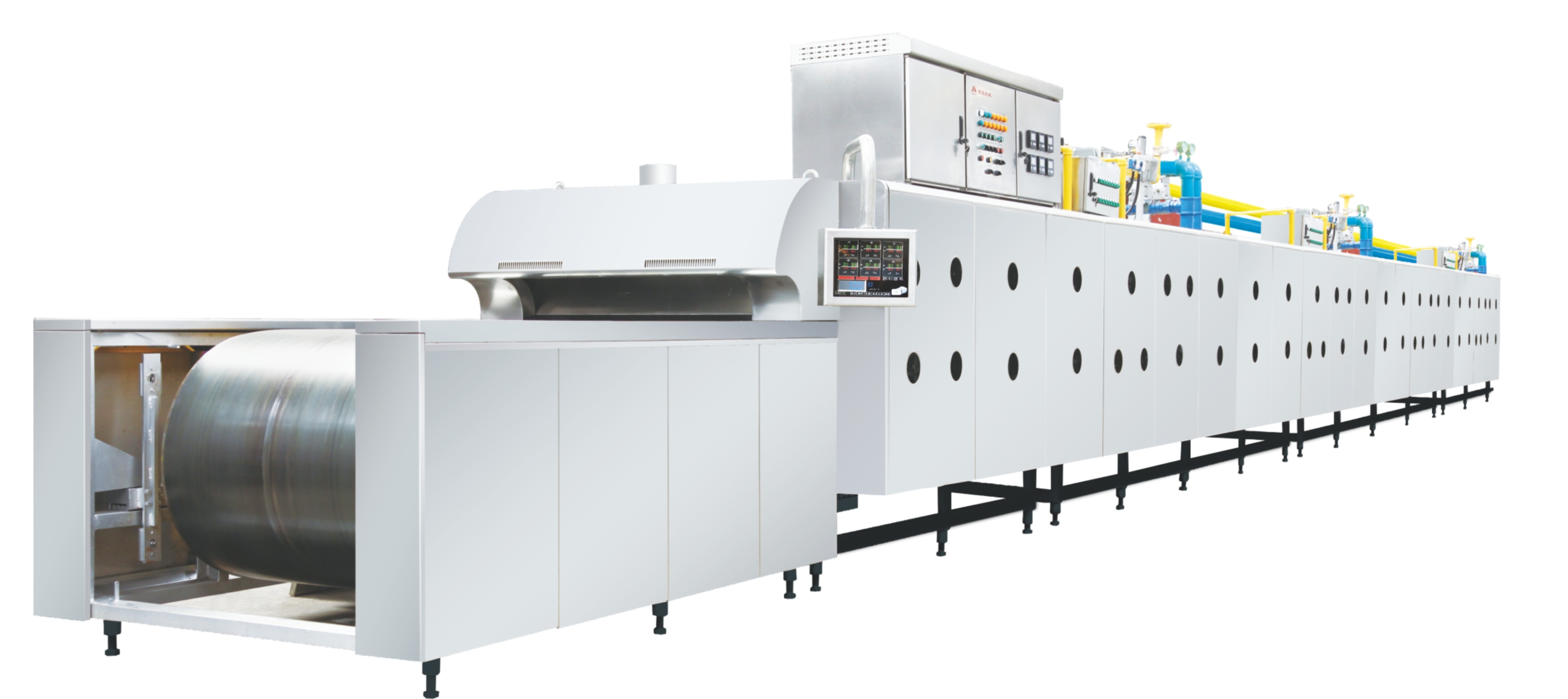 900mm Drum Diameter 1000mm Width Steel Belt Bakery Tunnel Oven
