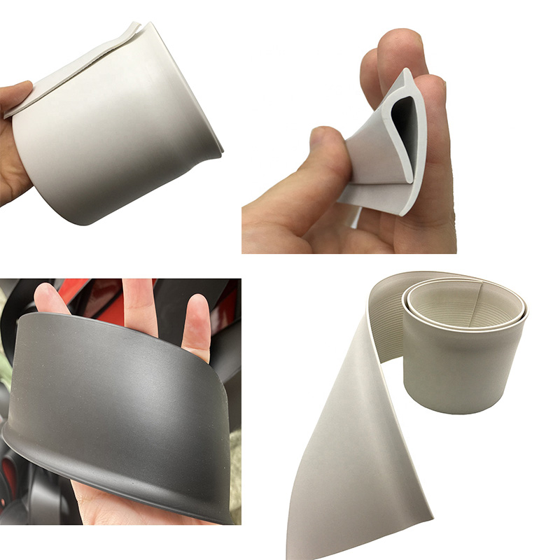 Customized Color Dry Back Vinyl Wall Base Trim with Rubber Material and Stick Adhesive