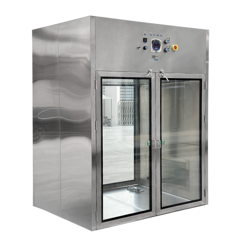 Double Door Clean Room Pass Box For Lab Hepa Adopts H14 Air Shower Pass Box