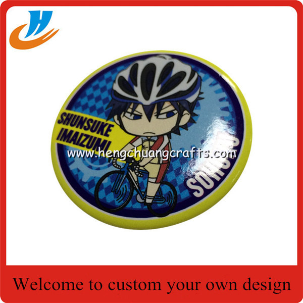 Beautiful girl logo tin badge,Japan cartoon tin metal button badge for sale