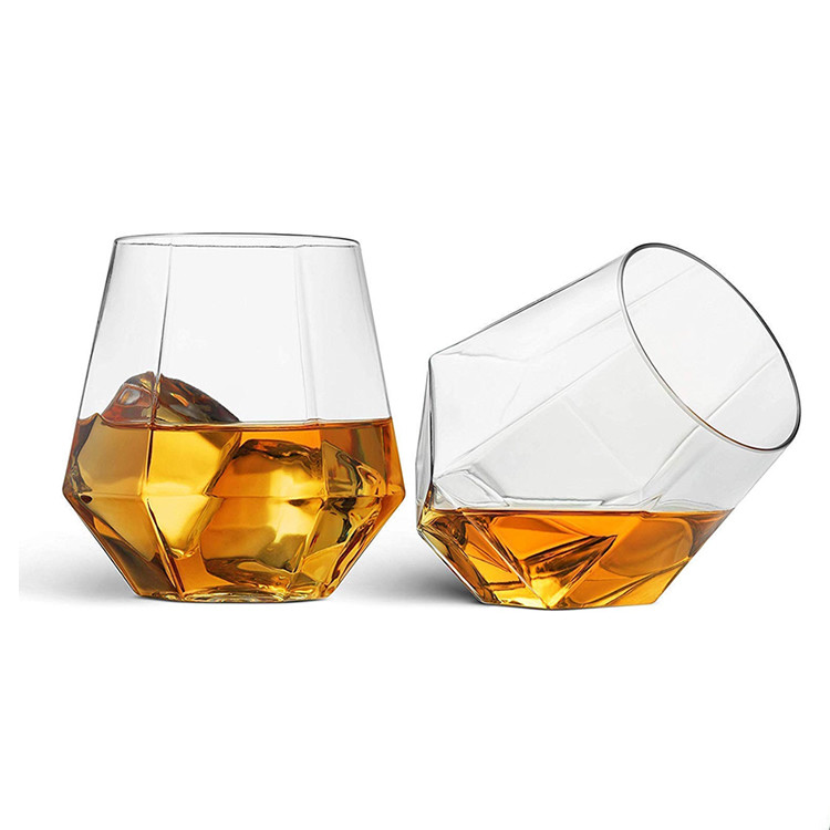 Shatterproof Acrylic Plastic Whiskey Glasses Cocktails Tritan Stemless Wine Glasses