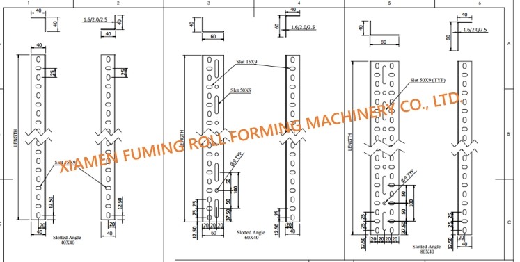 Racking Slotted Angle Roll Forming Machine 18.5KW Customized