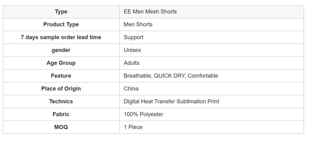 Sportswear 5 Inch Above Knee Shorts Breathable Ee Basic Eric Emanuel Men Mesh Shorts with Zipper Pockets