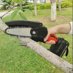 Buy cheap 4 Inch 21v Handheld Mini Chainsaw Brushless Motor Mini Single Hand Chainsaw product