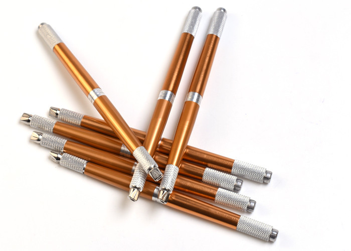 Lightweight Microblading Manual Pen 3 Needle Lock , Permanent Eyebrow Pen