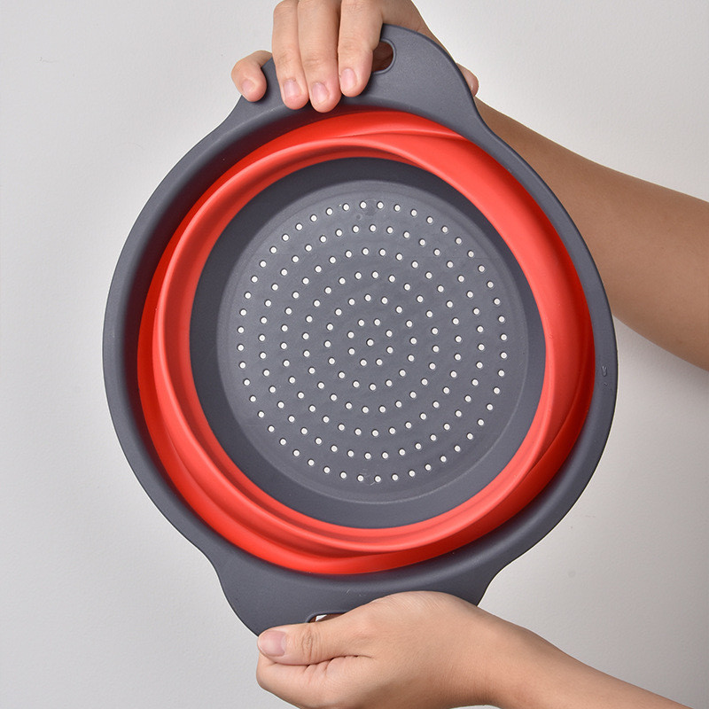 Collapsible Colander Set Of 3 Heat Resistant Washing And Draining Of Vegetables Fruits Pasta Perfect For Kitchen Trainer