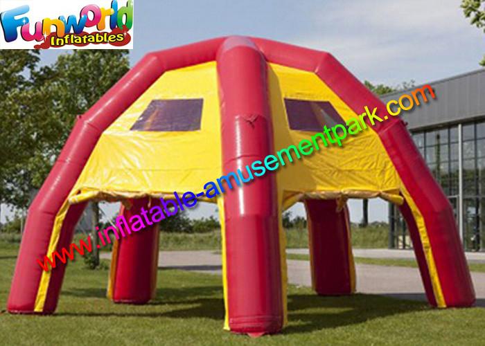 Red Yellow Waterproof Advertising Air Inflatable Spider Tent For Event