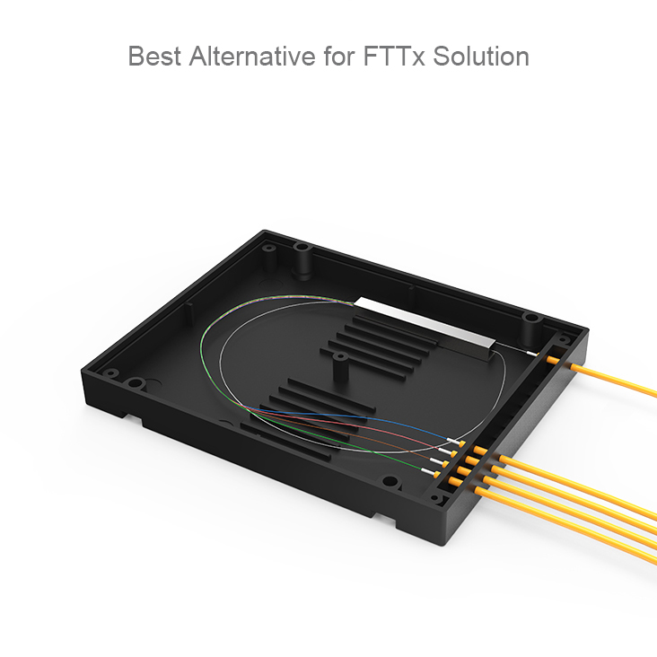 Fc Upc 1x8 Plc Internet Singlemode Fiber Optic Splitter Abs Cassette Type