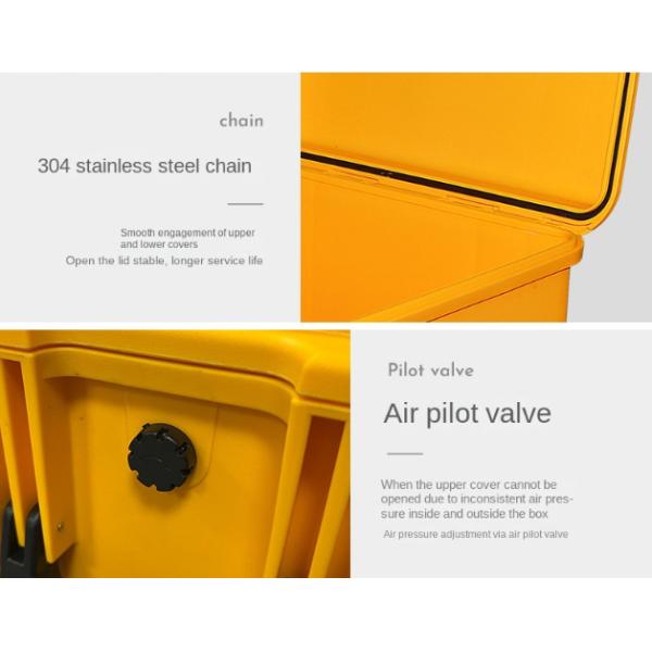 Customizable IP67 Waterproof PP Foam Toolbox Case EM-3535L