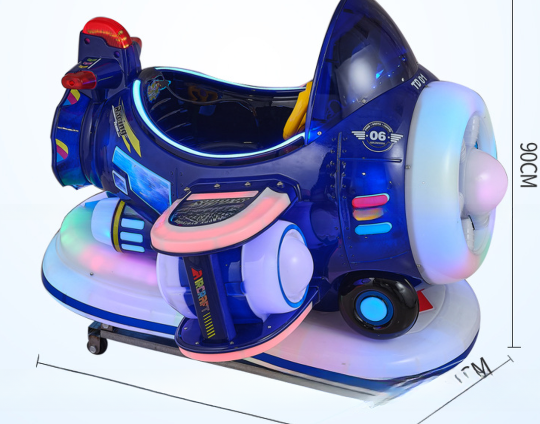 2022 kids ride games machine children plane kiddie ride with mp5 screen