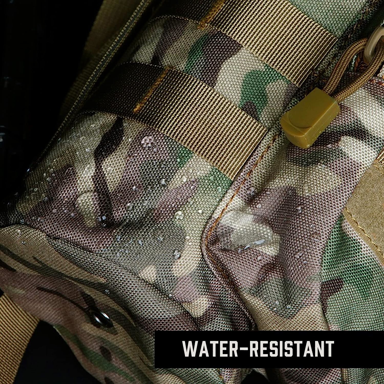 Tactical Molle Water Pouch, Tactical Bottle Holder Military Water Bottle Bag Hydration Carrier H20 Pouch Kettle Pouch