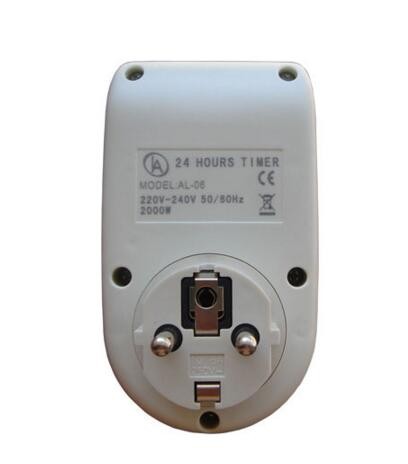 AL-06 24 Hours Timer 220V-240V 50/60Hz 2000W Digital Time Switch Timer With UK Socket and UK Plug