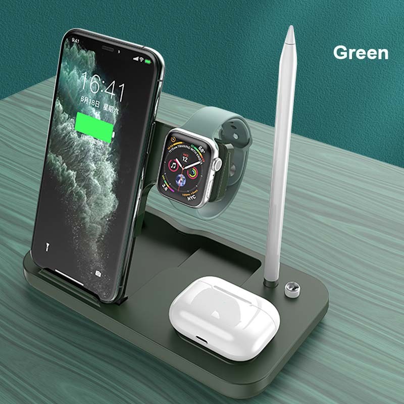Magnetic Qi 10W Custom Wireless Charger Stand Multi Function 3 In 1
