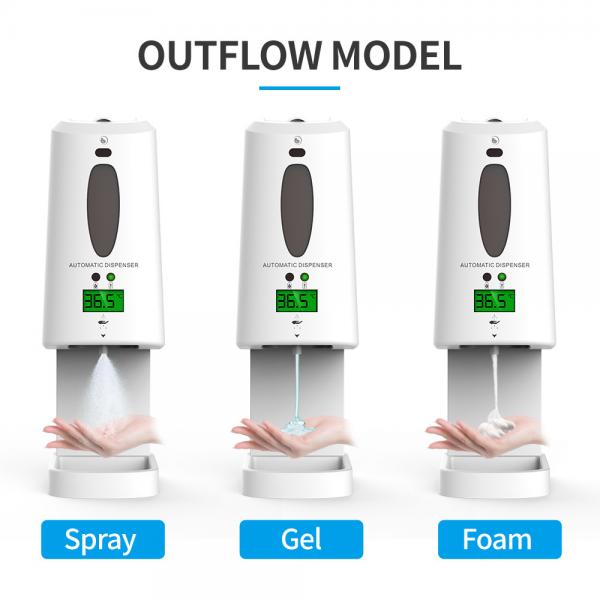 Automatic Alcohol Hand Sanitizer Spray Liquid Soap Gel Touchless Sensor Intelligent Thermometer Dispenser