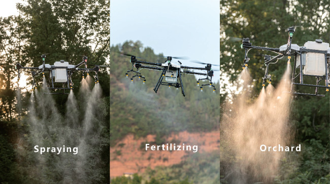 Agriculture 4L Tank Gasoline Hybrid Drones Multi Rotor 16 Liter Pesticide Box HXF16