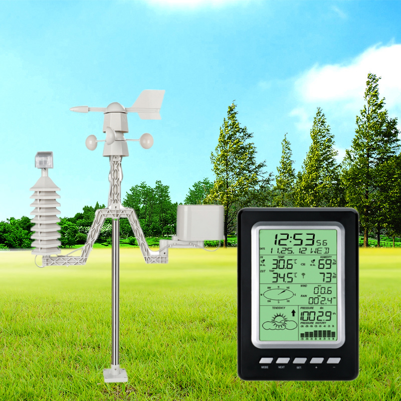 WIFI Solar Energy Display Temperature And Humidity Weather Station For Outdoor Monitoring