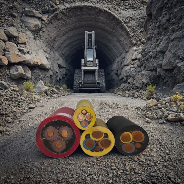 Oil Resistance 0.66KV Mining Cable Coal Mining Machine Shielded Rubber-sheathed Flexible Cable