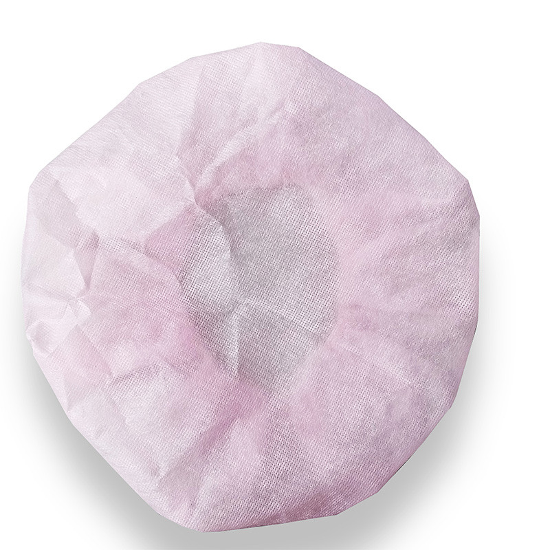 Non Woven Disposable Head Cap , Surgical Bouffant Scrub Hats Lightweight