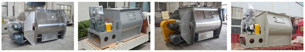 Easy To Control Industrial Size Blender , Two Shaft Powder Mixing Equipment