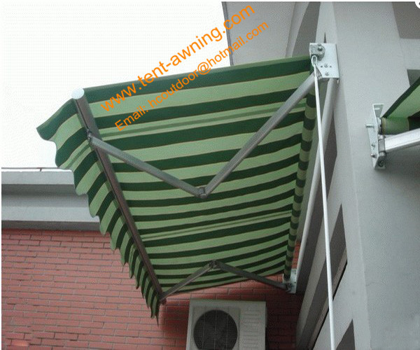Outdoor Waterproof Manual or Motorized Retractalbe Folding Arm Awning