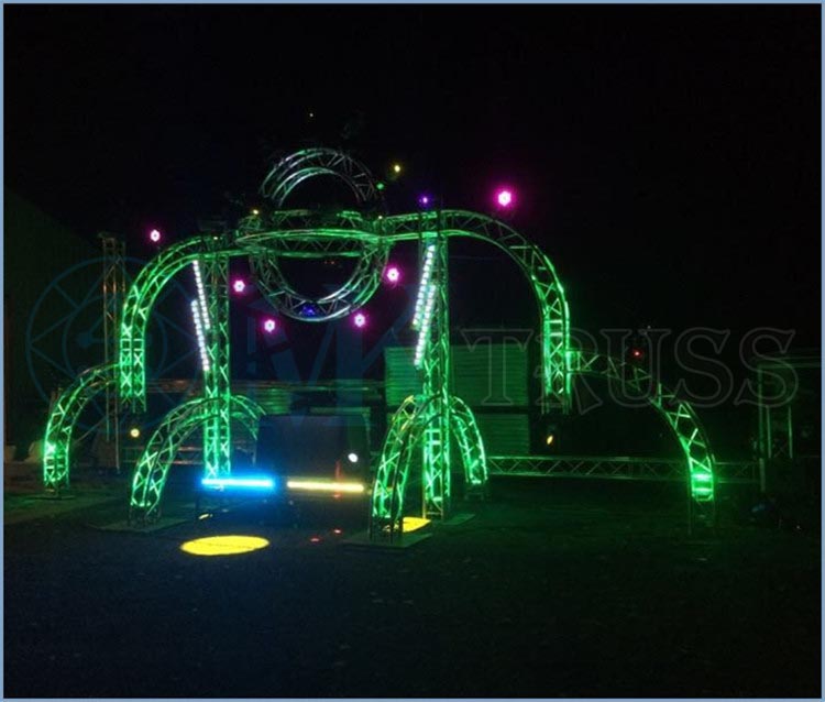 2m-12m Length Semi Circle Roof Truss for Exhibition Booth Construction Design