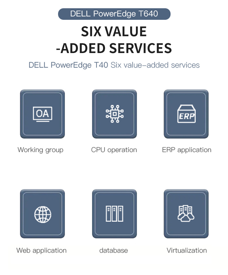Intel Xeon 3204 CPU Poweredge T640 Server Dell Oem Servers 16gb Memory 1TB
