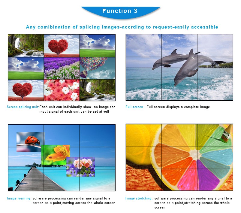 High Performance 46 Inch Digital Wall Display , Multiple Splicing Video Wall Panels