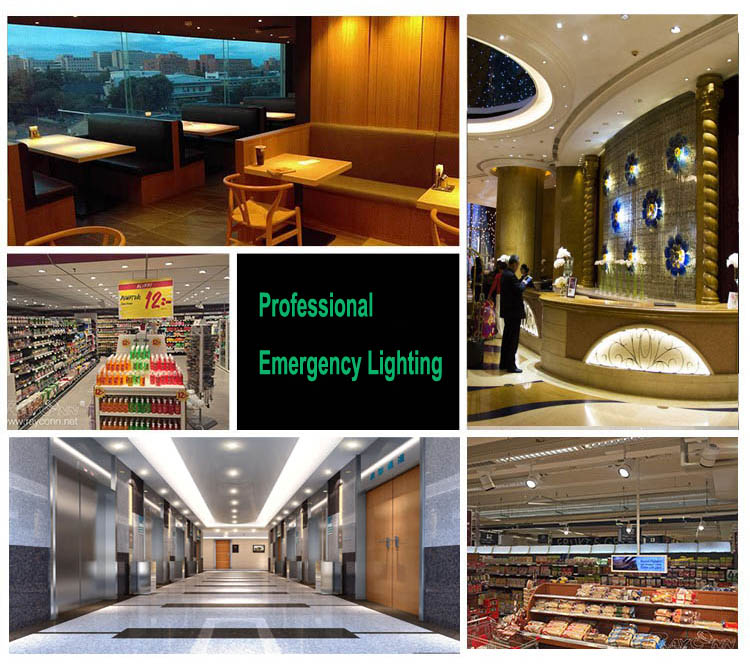 Rechargeable Fluorescent Fire Exit Signs For Movie Theater / Shopping Mall