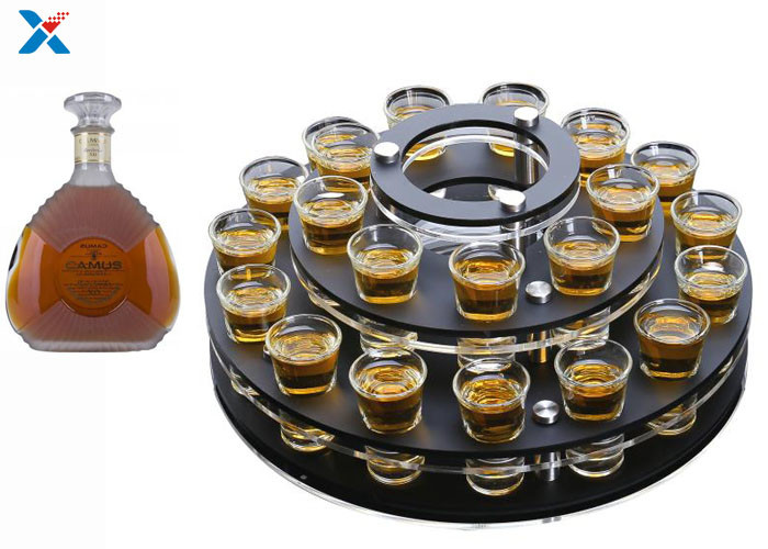 Round Acrylic Wine Glass Rack , Perspex Wine Rack Environmentally Friendly