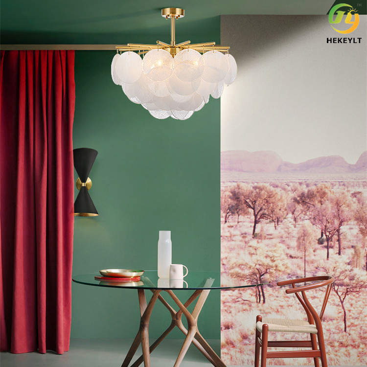 Living Room E14 Wind Chime Chandelier Postmodern Light Luxury