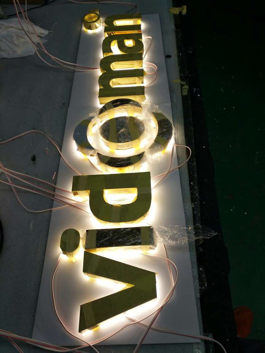Fabricated Advertising Backlit Channel Letter Signs 3600K With Acrylic / PC Backer