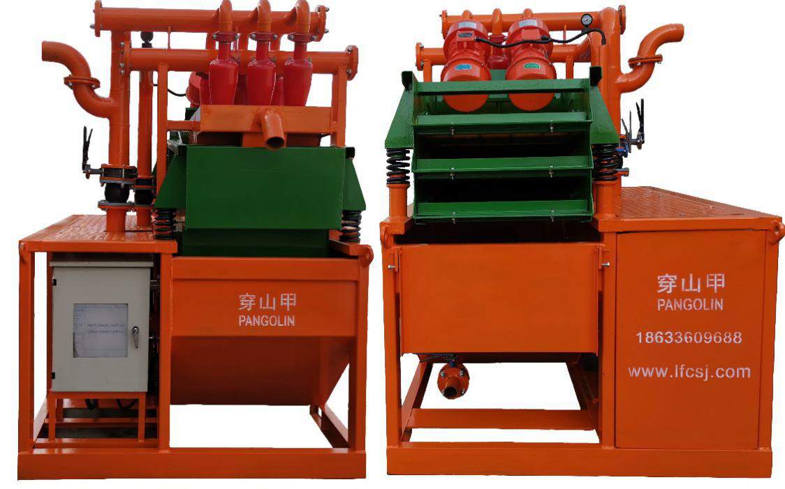 300GPM 25Kw Drilling Mud Pump Recycling System Polyurethane Screen