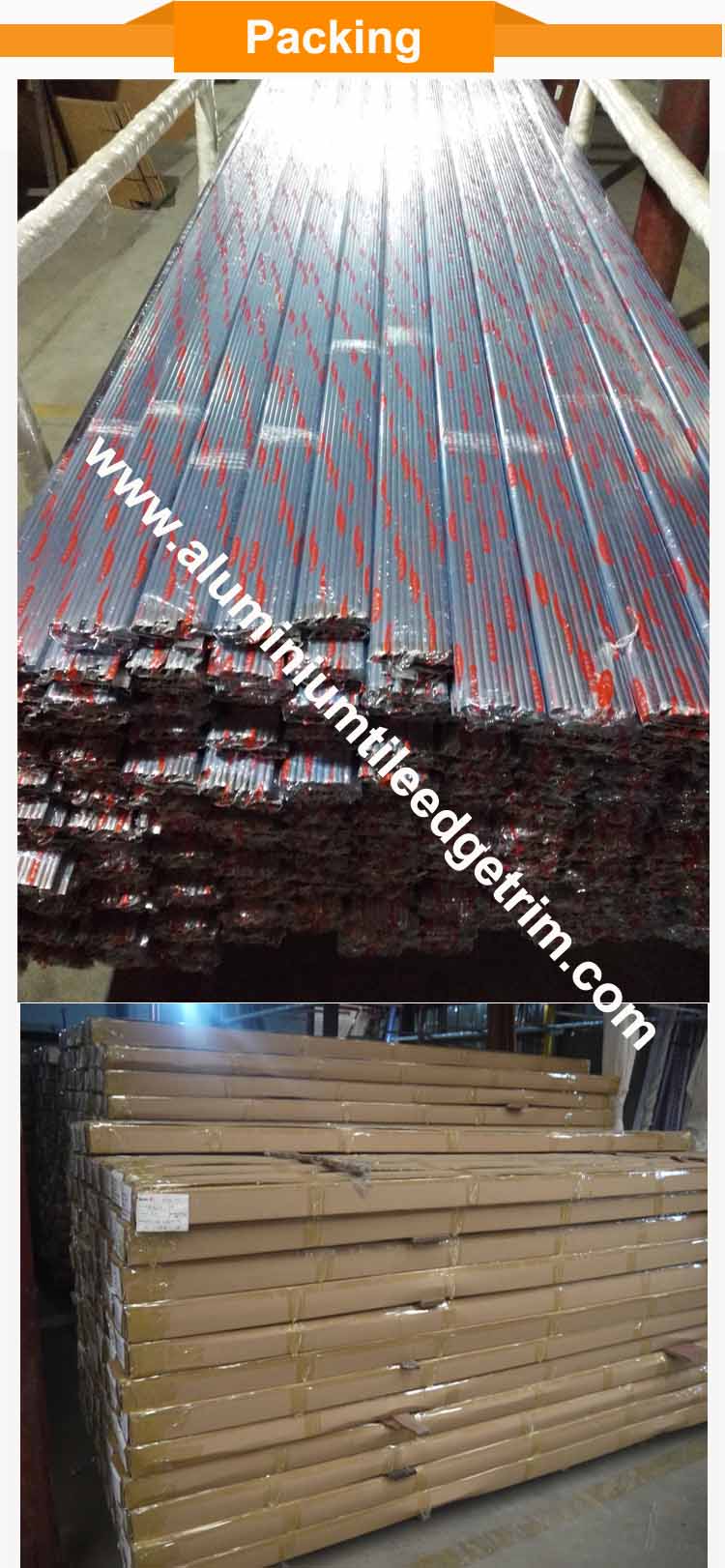 quadrant aluminium corner trim packing