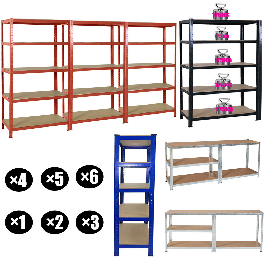 Custom Store 5 Tier Stainless Steel Display Warehouse Shelving Racks For Storage