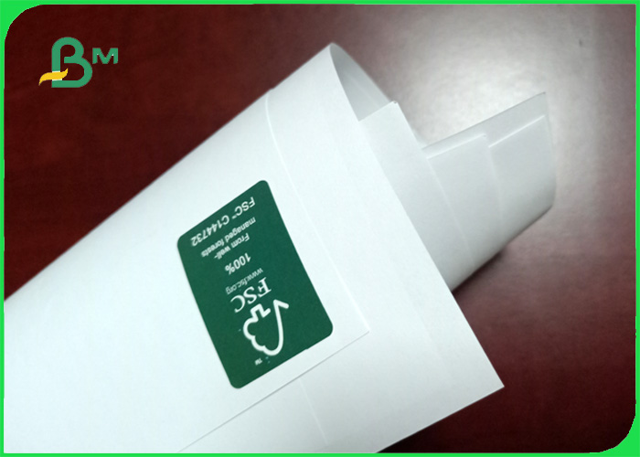 70gsm 80gsm smoothness school book paper / woodfree paper size 1000mm in reels 