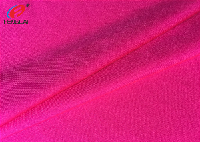 Elastic Knitted 87 % Polyester 13 % Spandex Fabric For Making Yoga Dress