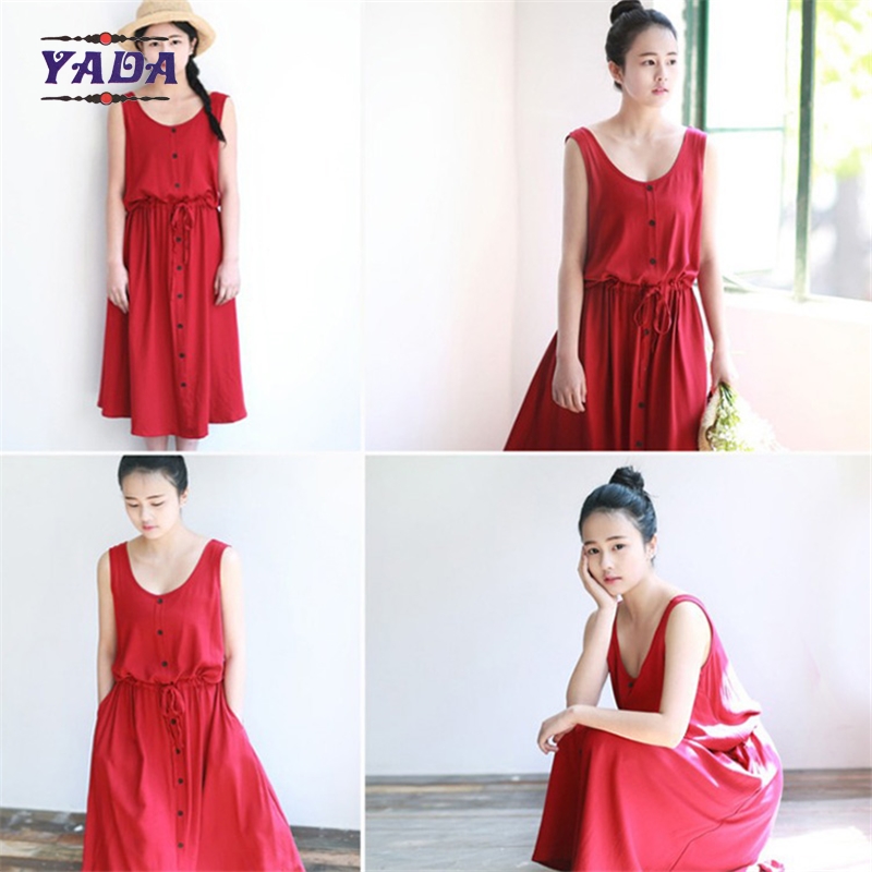 Fashion casual stylish good quality elegant sleeveless lady long dress maxi for women