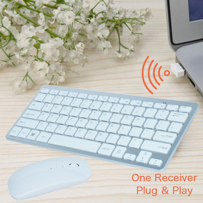 Full Size Wireless Keyboard Mouse Set , Stylish Keyboard And Mouse Combo