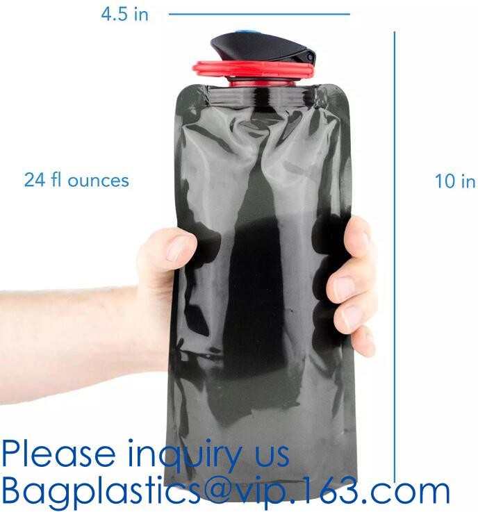 Custom Reusable Juice Food Packaging Plastic Bag Alcohol Drink Wine Spout Pouch Bag,liquid spout pouch/wine drink juice