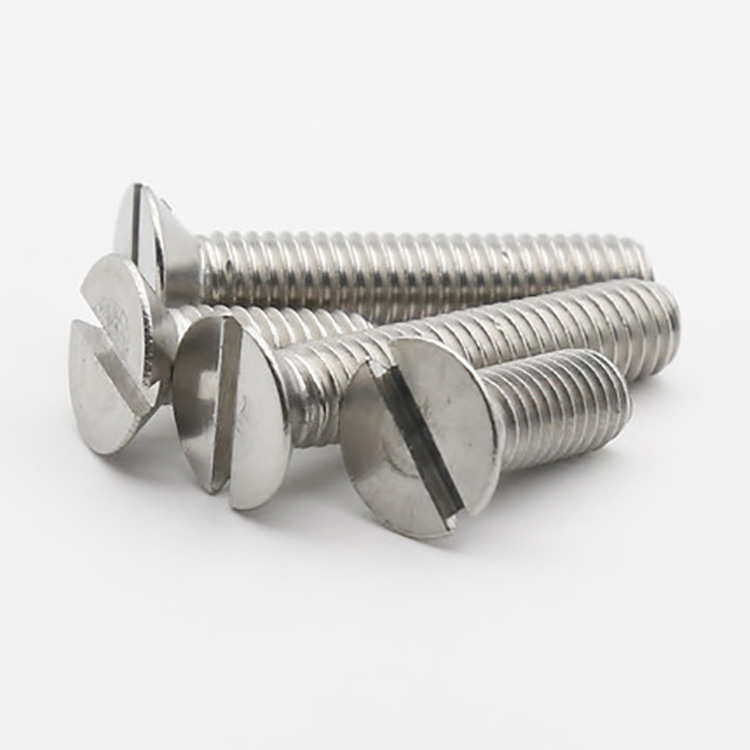 DIN963 Stainless Steel Countersunk Head Screws Slotted Countersunk Head Machine Screw