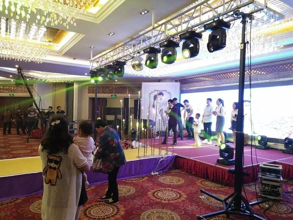 Lift 100kg Hand Crank Tripod Speaker Light Truss Stand