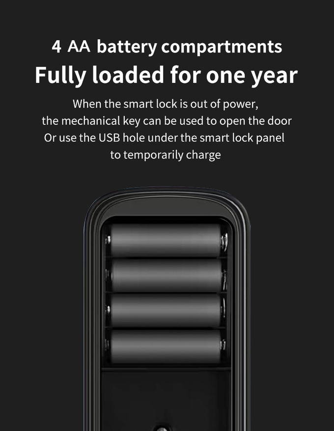 Biometric Fingerprint Wifi Lock Tuya Zigbee TTlock Smart Digital Door lock