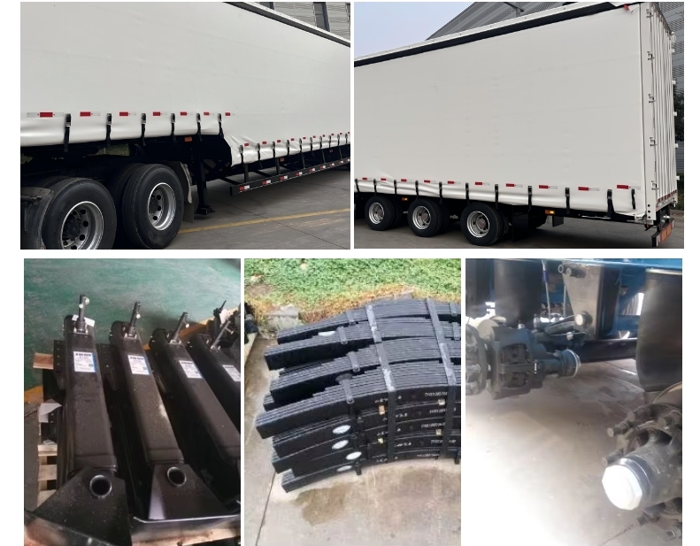 Versatile CIMC Tarped Semi-Trailer For Cargo Protection 38600kg Max Payload