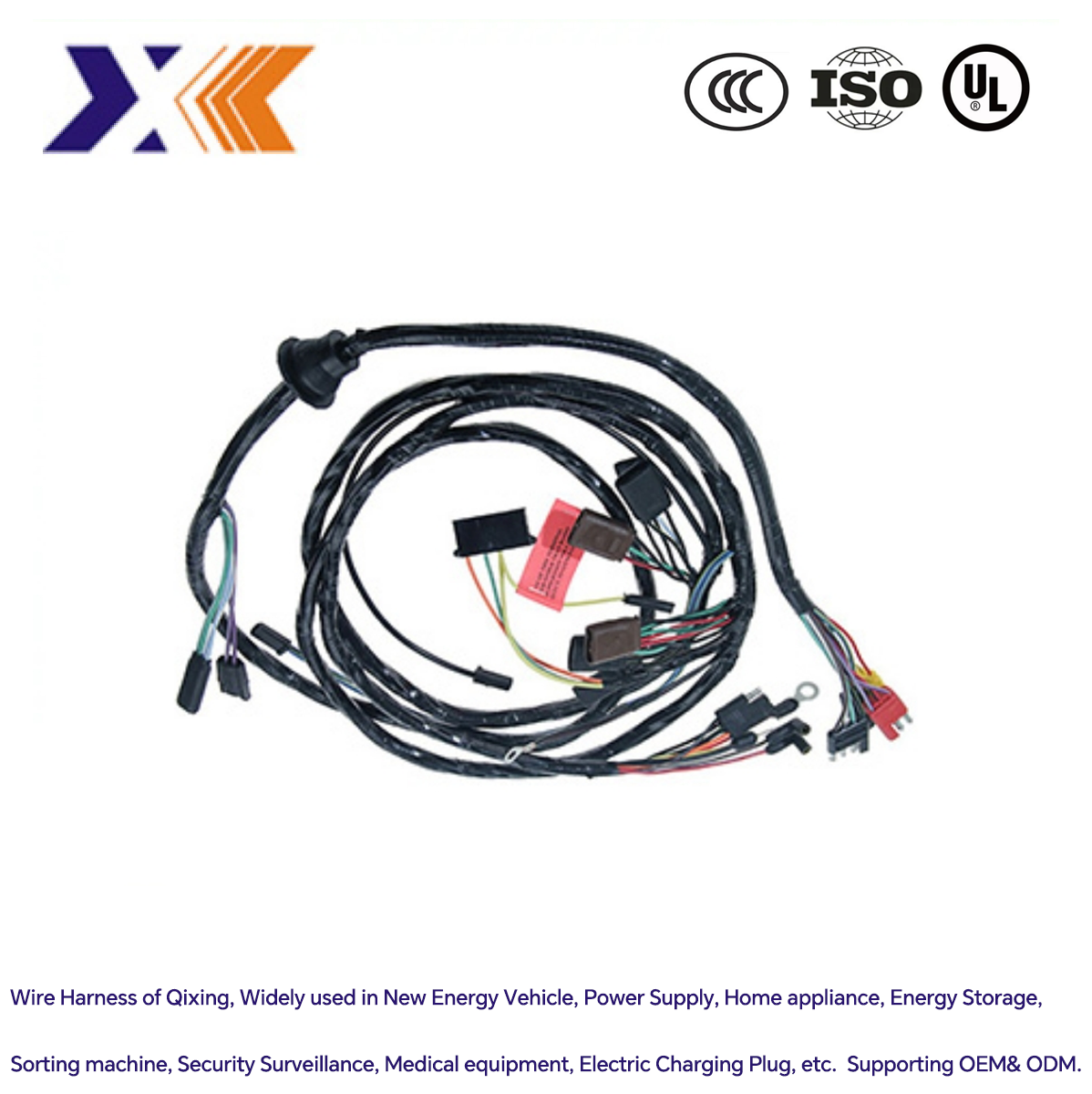 Customized Gender Wiring Harness for Electric Vehicle Charging Plug Multiply Connectors