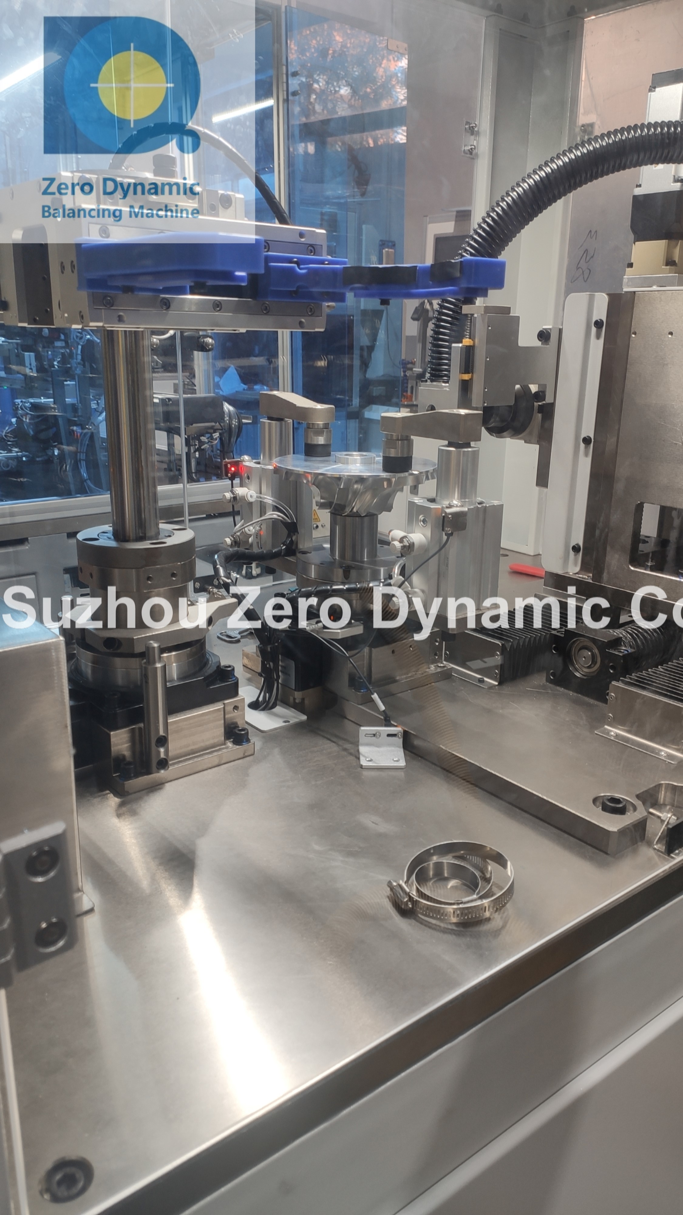 High Speed Compressor Impeller Automatic Balancing Machine Two Station Turbocharger Impeller Milling Correction Balancer