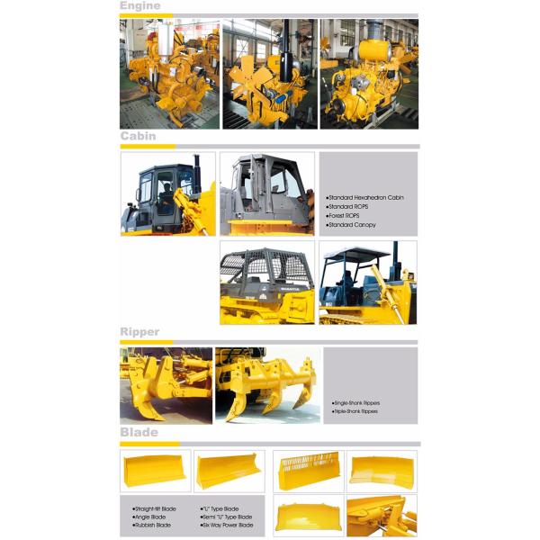 Cummins Engine 220hp Good Performance Shantui Bulldozer , Authentic Bulldozer Sd22 Dozer